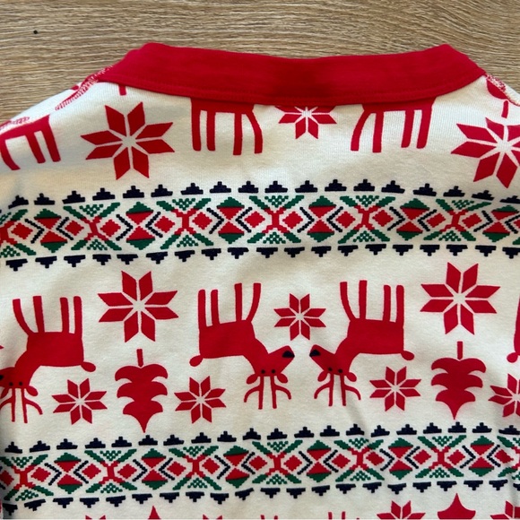 Hanna Andersson Adults Reindeer Faire Isle Pajama Top Sz Medium Long Sleeve - Picture 7 of 7